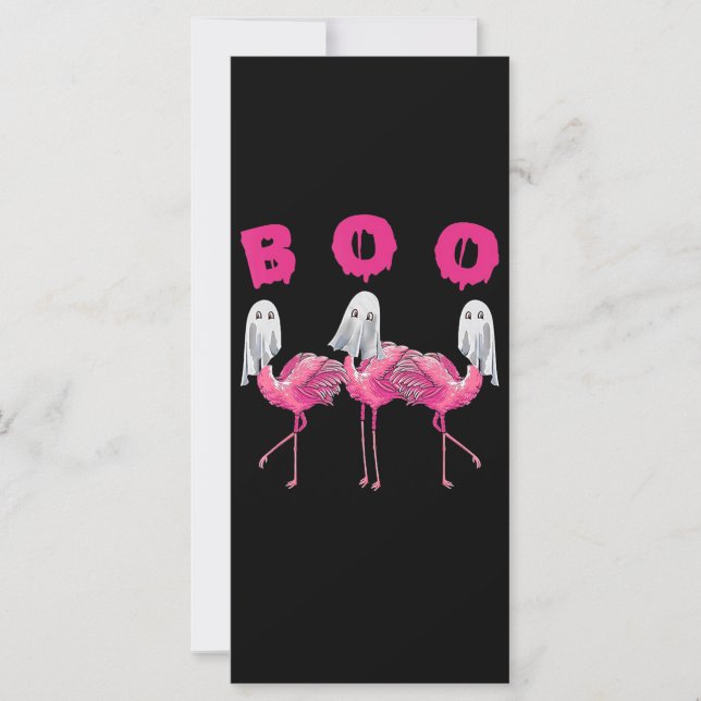 Flamingo | Ghost Flamingo Boo Halloween-Kostüm (Vorderseite)