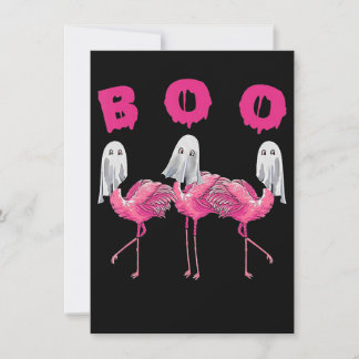 Flamingo| Ghost Flamingo Boo Halloween-Kostüm Einladung