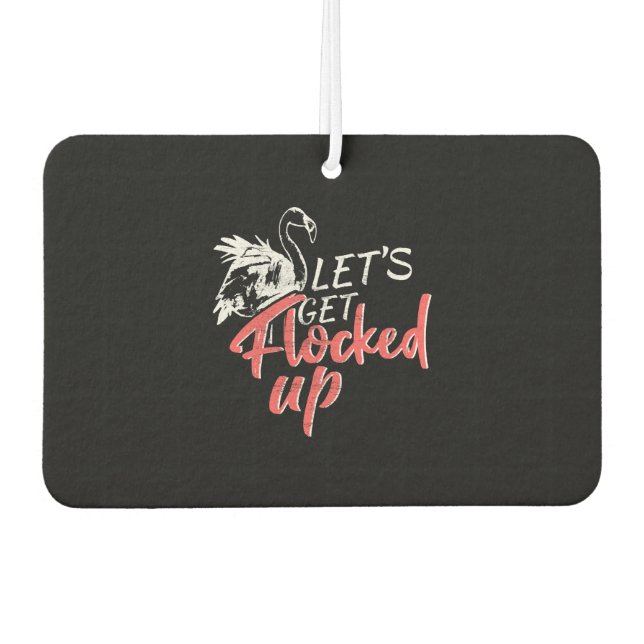 Flamingo Gift Autolufterfrischer (Vorderseite)