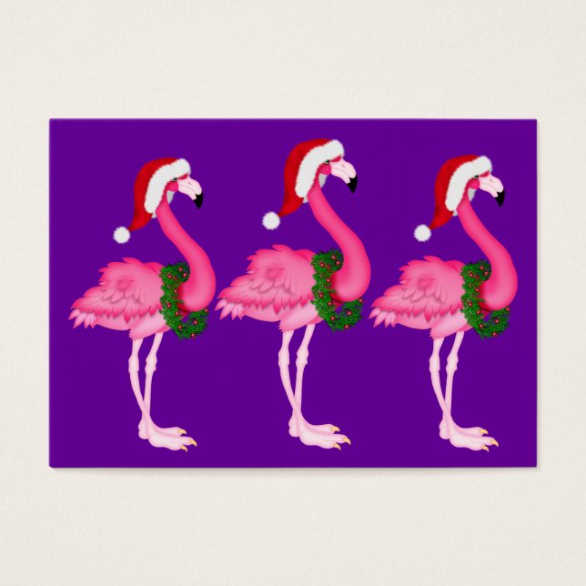 Flamingo Gift Enclosure Card / Tag (Vorderseite)
