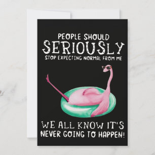 Flamingo Gift Menschen sollten Flamingo ernst ne Feiertagskarte