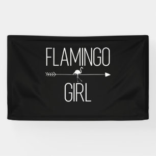 Flamingo Girl Geschenk für die weibliche Tierwelt Banner