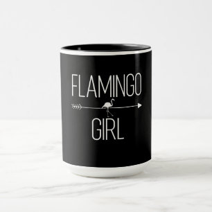 Flamingo Girl Geschenk für die weibliche Tierwelt Tasse