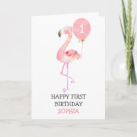 Flamingo Girl Pink Erster Geburtstag 1. Geburtstag