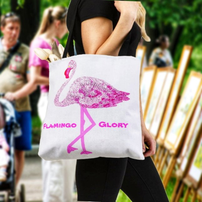 Flamingo Glory (A fun tote, ready for your travels!)