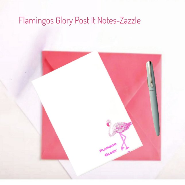 Flamingo Glory Post-It Notes Klebezettel (Von Creator hochgeladen)