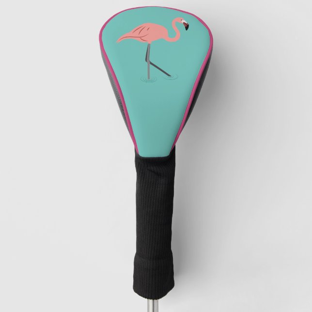 Flamingo Golf Headcover (Vorderseite)