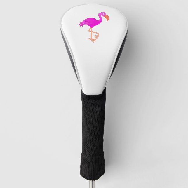 Flamingo Golf Headcover (Vorderseite)