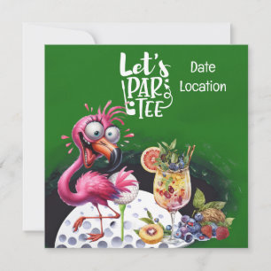 Flamingo Golf ist es Zeit, Tee Party zu par