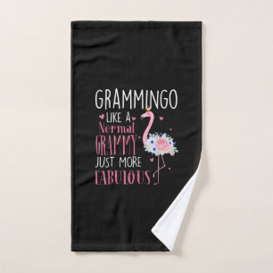 Flamingo Grammingo wie ein normales Grammy Geschen Handtuch