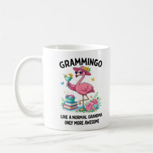 Flamingo Grammingo wie eine normale Oma, nur mehr Kaffeetasse