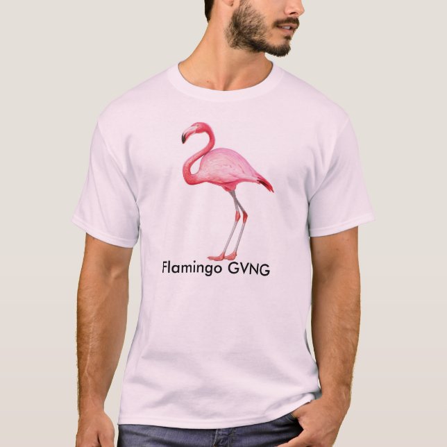 Flamingo-Gruppe T-Shirt (Vorderseite)