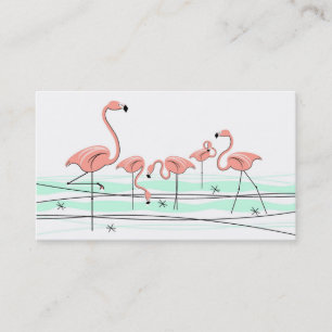 Flamingo-Gruppen-Visitenkarte Visitenkarte
