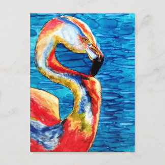 Flamingo Gruß! Postkarte