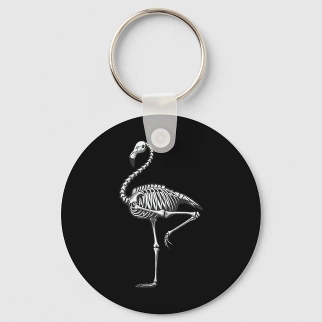 Flamingo Halloween Schlüsselanhänger (Vorderseite)