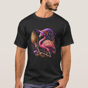 Flamingo Halloween Spooky Wading Bird Beängstigend T-Shirt