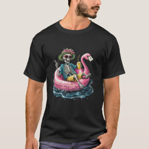 Flamingo Halloween Spooky Wading Bird Beängstigend T-Shirt