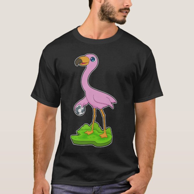 Flamingo Handball Player Handball T-Shirt (Vorderseite)
