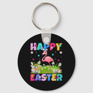 Flamingo Happy Easter Egg Hunt Bunny Ear Flamingo Schlüsselanhänger