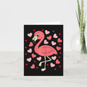 Flamingo Heart Valentinstag Niedlich Bird Animal L Karte