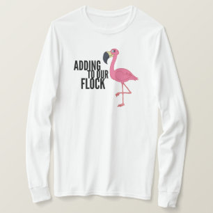 Flamingo-Herde-Maternity-Langarm-T-Shirt T-Shirt