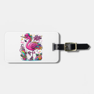 Flamingo hiphop gepäckanhänger