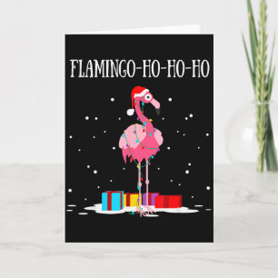 Flamingo Ho Ho Ho Nk Weihnachtsbaum Lichterkette X Karte