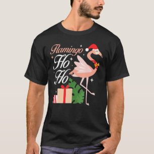 Flamingo Ho Ho Niedlich Funny Mama Weihnachten T-Shirt