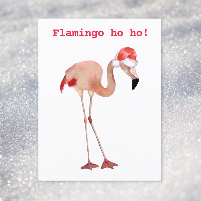 Flamingo ho ho puffen Aquarell Weihnachten (Von Creator hochgeladen)