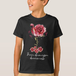 Flamingo Hoffnung Burgunder Band Hirnaneurysma 1 T-Shirt