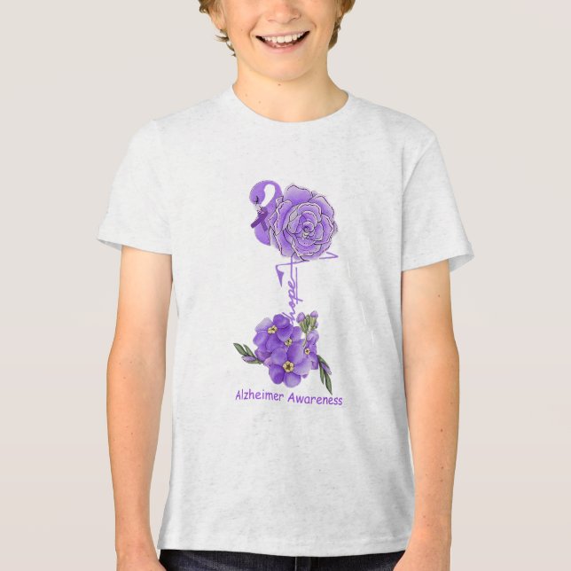 Flamingo Hope Heimer Awareness T Shirt _1 (Vorderseite)