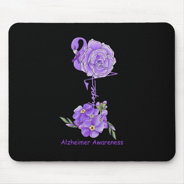 Flamingo Hope Heimerheimer Awareness Mousepad (Vorne)