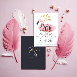 Flamingo Hübsch in Pink Baby Dusche Einladung