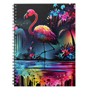 Flamingo in A Lake-63852 Notizblock
