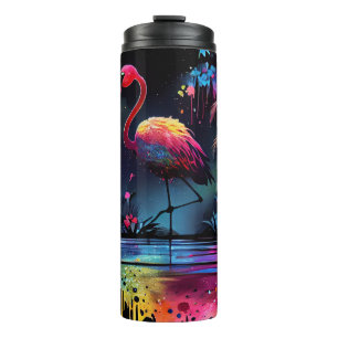 Flamingo in A Lake-63852 Thermosbecher