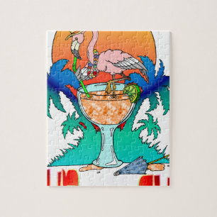 Flamingo in der Sonne Puzzle