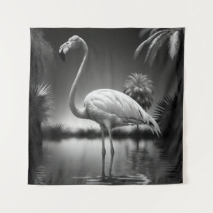 Flamingo in einem Pool Wandteppich