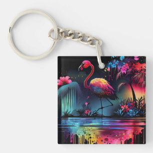Flamingo in einem See-63852 Schlüsselanhänger