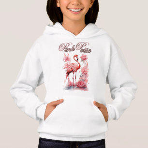 "Flamingo in Petals   Wasserfarbene Elegante Hoodie