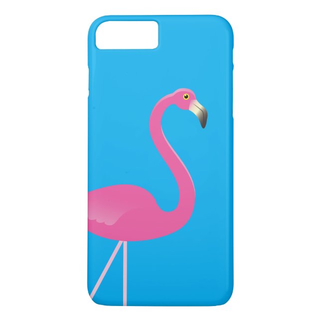 Flamingo iPhone 7 Plus Case Blue (Rückseite)