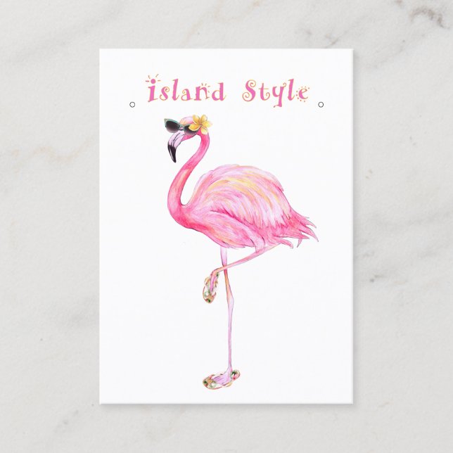 Flamingo Island Style Visitenkarte (Vorderseite)