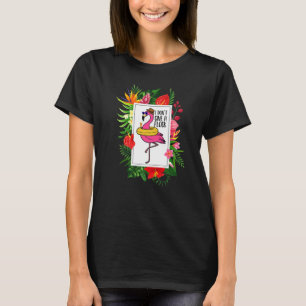 Flamingo, ist mir doch egal, tropischer Schwarm T-Shirt