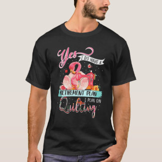 Flamingo Ja, ich habe einen Rentplan I Plan auf T-Shirt