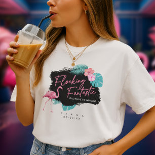 Flamingo Junggesellinnen Abschied Flocking Fantast T-Shirt
