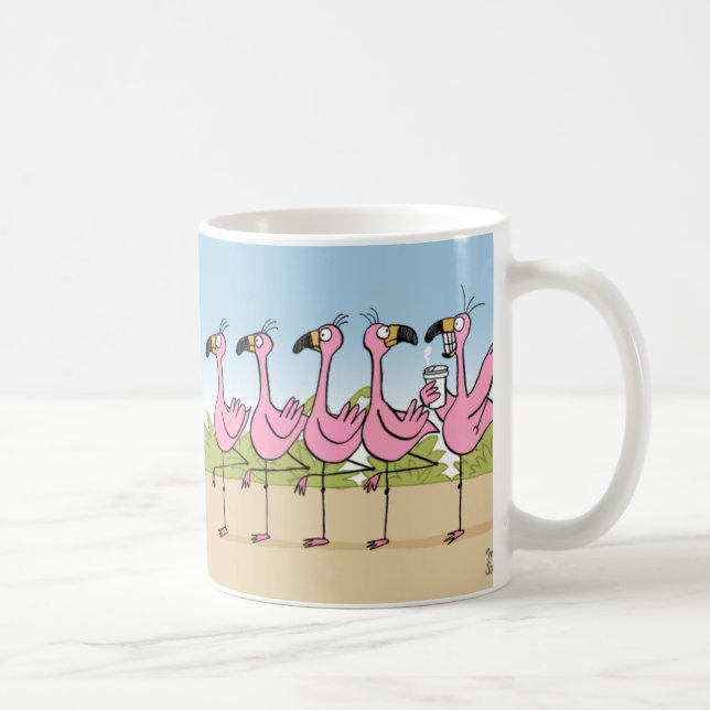 Flamingo-Kaffee Tasse (Rechts)