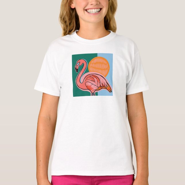 Flamingo Kids T-Shirt (Vorderseite)