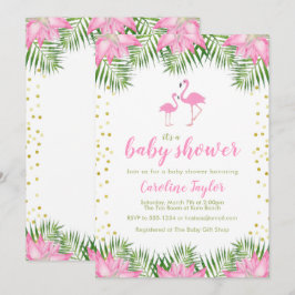 Flamingo Kinderdusche Einladung
