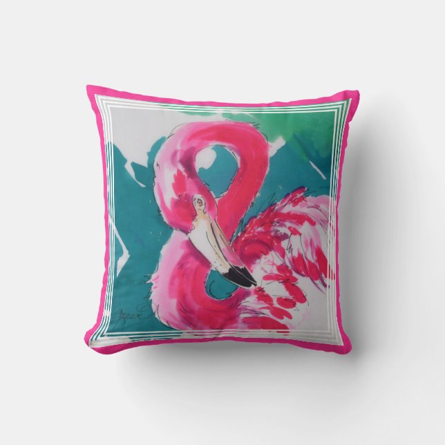 Flamingo-Kissen Kissen (Vorderseite)