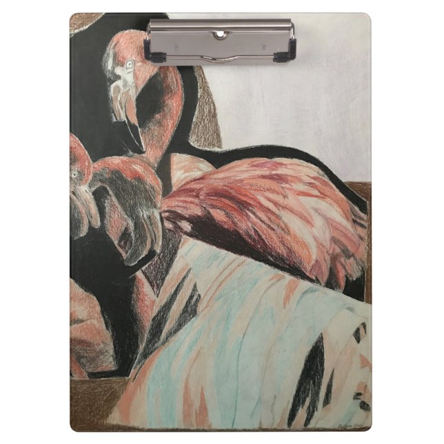 Flamingo Klemmbrett (Vorderseite)