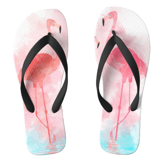 Flamingo-Koralle Flip Flops (Fußbett)